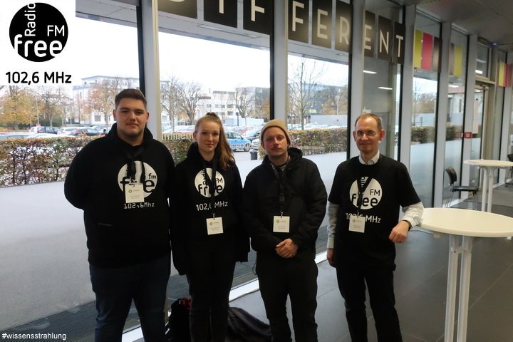 Das Team von Radio FreeFM in der Hochschule Neu-Ulm